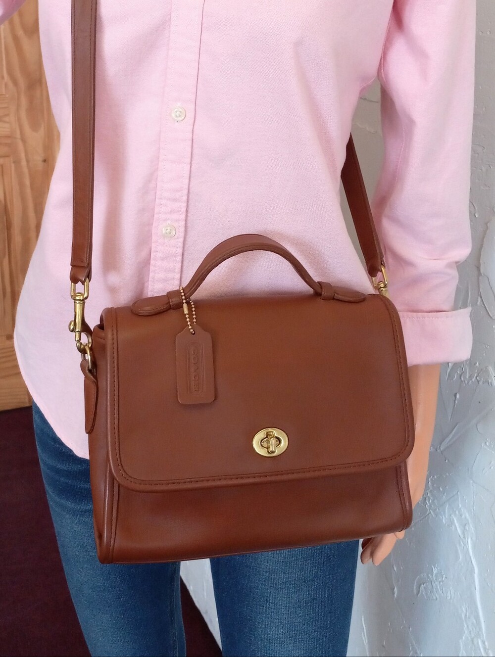 Coach Court Bag #9870, British Tan, 1996